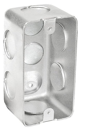 Southwire G19282-3/4-UPC Utility Handy Box, 1/2, 3/4 in Knockout, Steel, Silver, Galvanized