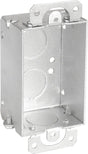Southwire G500-UPC Switch Box, 1-Gang, 4-Knockout, 1/2 in Knockout, Steel, Silver, Galvanized