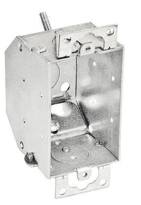 Southwire G601BVR-UPC Switch Box, 1-Gang, 5-Knockout, 1/2 in Knockout, Steel, Silver, Galvanized