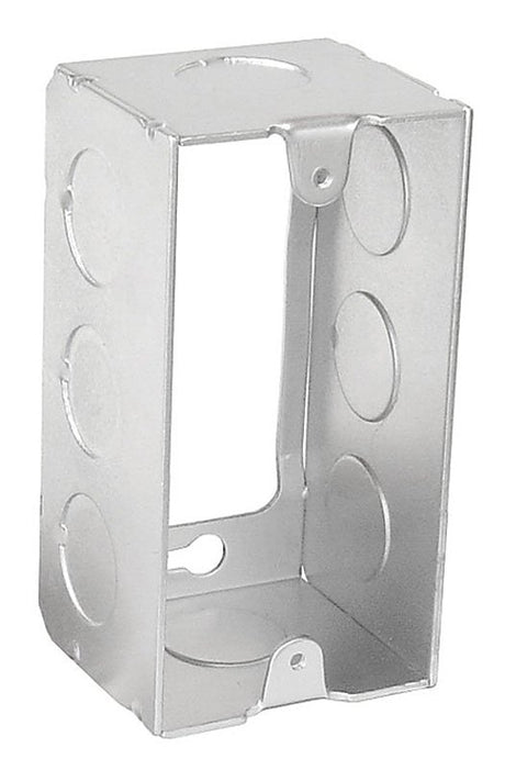 Southwire G19281-E-UPC Handy Utility Extension Ring, 4 in L, 2 in W, 1-Gang, 8-Knockout, Steel, Silver, Galvanized