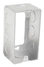 Southwire G19281-E-UPC Handy Utility Extension Ring, 4 in L, 2 in W, 1-Gang, 8-Knockout, Steel, Silver, Galvanized