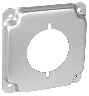 Southwire G1944-UPC Box Cover, 4 in W, Square, 1-Gang, Steel, Silver, Galvanized