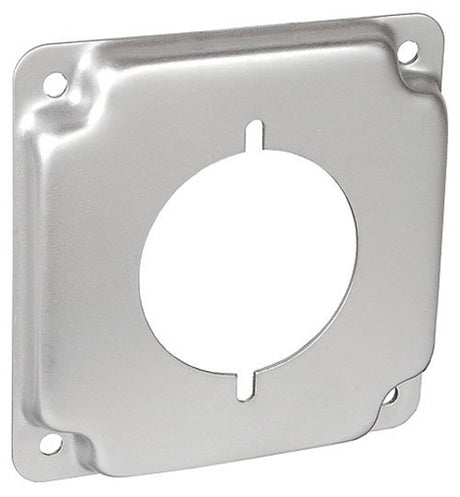 Southwire G1944-UPC Box Cover, 4 in W, Square, 1-Gang, Steel, Silver, Galvanized