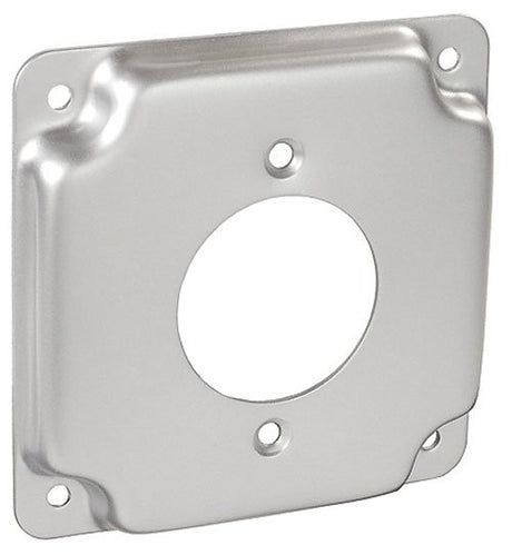 Southwire G1943-UPC Box Cover, 4 in W, Square, 1-Gang, Steel, Silver, Galvanized