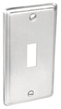 Southwire G19350-UPC Toggle Box Cover, 0.21 in L, 2.38 in W, Rectangular, 1-Gang, Steel, Silver, Zinc-Plated