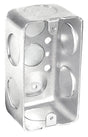 Southwire G19281-3/4-UPC Deep-Drawn Handy Box, 7-Knockout, 1/2, 3/4 in Knockout, Steel, Silver, Galvanized
