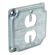 Southwire G1938-UPC Box Cover, 4 in W, Square, 2-Gang, Steel, Silver, Galvanized