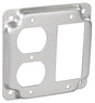 Southwire G1951-UPC Box Cover, 4 in W, Square, 3-Gang, Steel, Silver, Galvanized