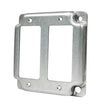 Southwire G1950-U Industrial Exposed Work Cover, 4 in L, 4 in W, Square, 2-Gang, Steel, Silver, Galvanized