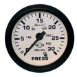 Faria Euro 4″ Gauge - Water Pressure Gauge Kit, 30 PSI