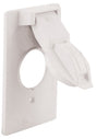 Bell Outdoor 5155-6 Cover, 1-13/32 in Dia, 4-9/16 in L, 2-13/16 in W, 1-Gang, Aluminum, White, Powder-Coated