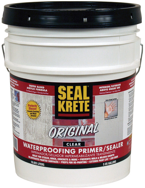 Seal Krete Original Clear Water-Based Brick and Masonry Sealer 5 gal