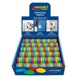 Magnet Source 07791X144DSP Magnet, 0.5 lb Pull Force, Rubber, Assorted, 1 in Dia, Pack of 144