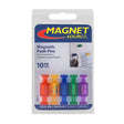 Magnet Source 08013 Posting Magnet, 3/8 in Dia, Blue/Green/Purple/Red/Yellow