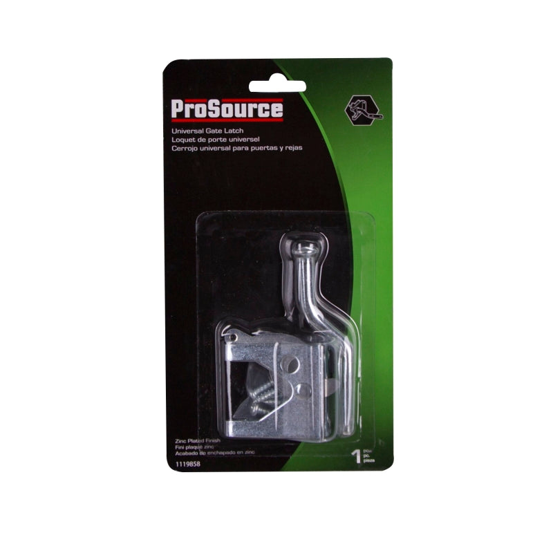 ProSource 33140ZCB-PS Gate Latch, 5/8 in Bolt Head, 4-1/8 in L Bolt, Steel, Zinc