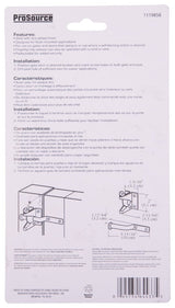 ProSource 33140ZCB-PS Gate Latch, 5/8 in Bolt Head, 4-1/8 in L Bolt, Steel, Zinc