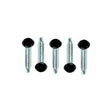 AP Products 012PTK500BL8X1 Pan Head Tri-Screw Self-Drilling, 8 x 1, Black, 500/pk