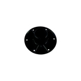 Round Flush Mount Base Only, Black