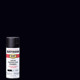 Rust-Oleum Stops Rust Satin Black Spray Paint 12 oz, Pack of 6