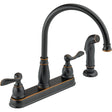 Delta Windemere Series 21996LF-OB Kitchen Faucet, 1.8 gpm, 2-Handle, Plastic, Oil Rubbed Bronze, Deck