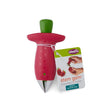 Chef'n QuickPit 102-241-005 Cherry Pitter, 4-1/2 in L, 1.27 in W, 5.05 in H, Plastic, Red/White, Pack of 12