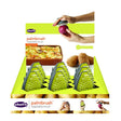 Chef'n 102-216-336 Palm Vegetable Brush, 3-1/2 in OAL, Plastic Handle, Gray/Yellow Handle, Pack of 9
