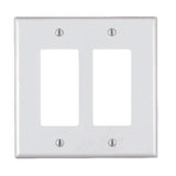 Leviton Decora White 2 gang Nylon Decorator Wall Plate 1 pk