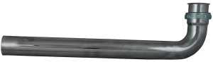 Plumb Pak PP16CP Waste Drain Tube, 1-1/2 in, Slip-Joint, 22 ga Thick Material, Brass, Chrome-Plated