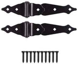 ProSource 33169PKS-PS Strap Hinge, Steel, Black, Loose Pin Pin, 180 deg Range of Motion, 40 (Pair) lb
