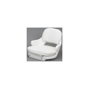 Moeller Standard Seat With Molded Arms, Cushion Set and Mounting Plate - White