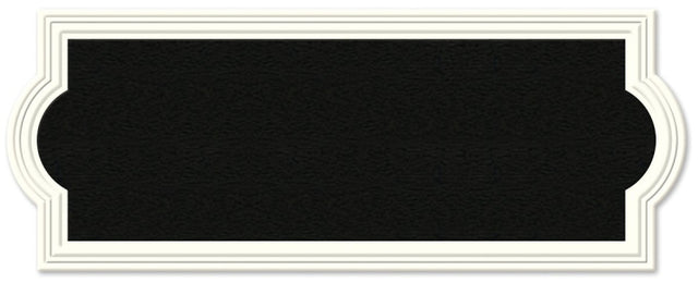 Hy-Ko AK-461 Address Plaque, Rectangular, Plastic, Off-White, Pack of 3