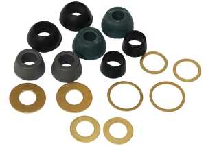 Plumb Pak PP810-30 Cone Washer Assortment, For: Faucet and Toilets, Includes : (2) Cone Washers and (2) Friction Rings