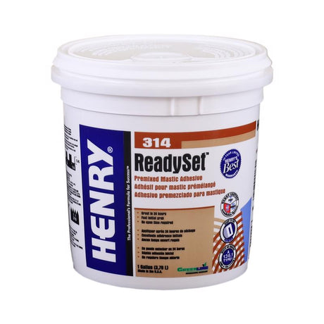 Henry 314 Ready Set High Strength Off White Premixed Mastic Adhesive 1 pk, Pack of 4