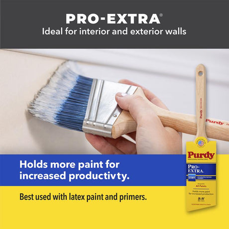 Purdy Pro-Extra Elasco 2-1/2 in. Stiff Flat Trim Paint Brush