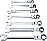 Vulcan FPG7I Wrench Set, 7-Piece, Chrome Vanadium Steel, Mirror Polish, Silver, Specifications: SAE Measurement