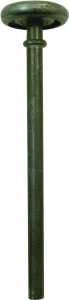 Prime-Line GD 52111 Door Roller, 1-13/16 in Dia Roller, 7/16 in W Roller, Steel, Silver, 1-Roller