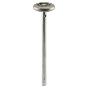 Prime-Line GD 52111 Door Roller, 1-13/16 in Dia Roller, 7/16 in W Roller, Steel, Silver, 1-Roller