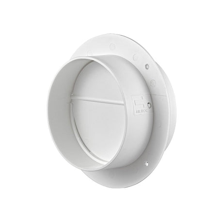 Lambro 1775L In-Line Draft Blocker, 4 in Hose Inside Dia, Plastic, White, In-Line Installation