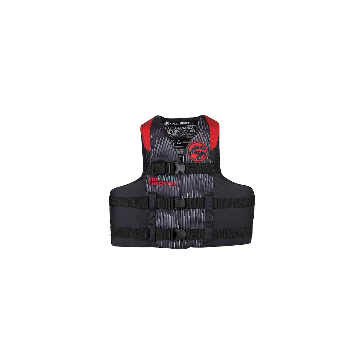 Full Throttle 11220010003022 Adult Nylon Life Vest, S/M, Red
