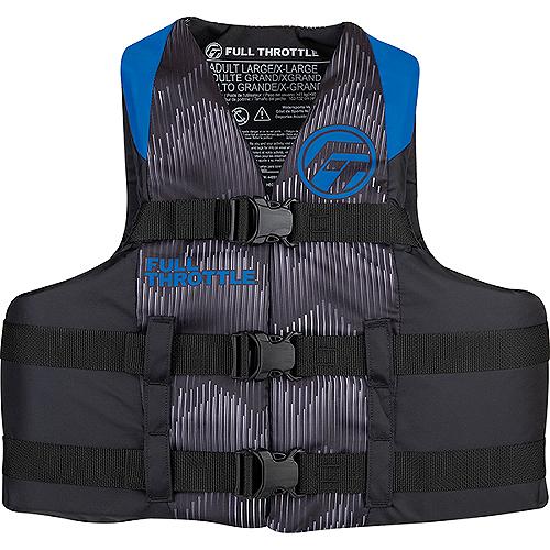 Full Throttle 11220050005022 Adult Nylon Life Vest, L/XL, Blue