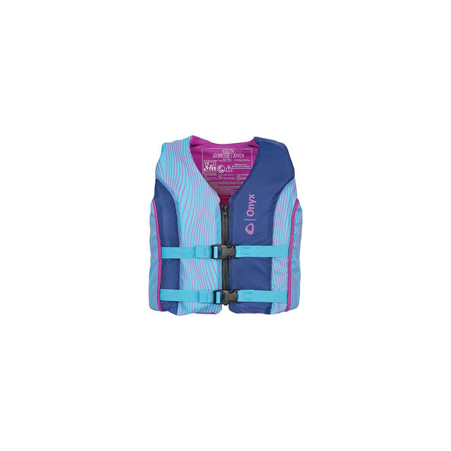 Onyx 12100050000221 All Adventure Paddle &amp; Watersports Life Jacket, Youth, Blue