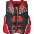 Full Throttle 14250010003022 Men's Adult Rapid Dry Flex Back Life Jacket, Medium, Red