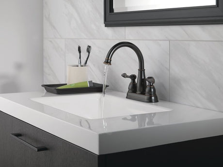 Delta Windemere 25896LF-OB Series Centerset Bathroom Faucet, Oil-Rubbed Bronze, 1-5/8 in Plate Size, 5-11/16 in, 1.2 gpm