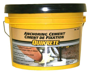Quikrete 124512 Anchoring Cement, Granules, Brown/Gray, 4.5 kg Pail, Pack of 4