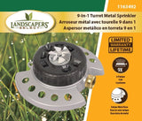 Landscapers Select YM15092U Turret Sprinkler, Female, 9-Pattern, Zinc