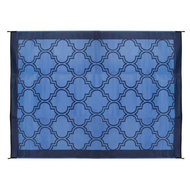 OUTDOOR MAT 9' X12' BLUE/BLUE