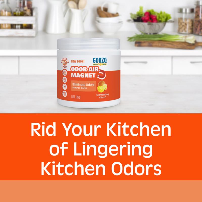 Gonzo Natural Magic Citrus Scent Odor Absorber 14 oz Gel