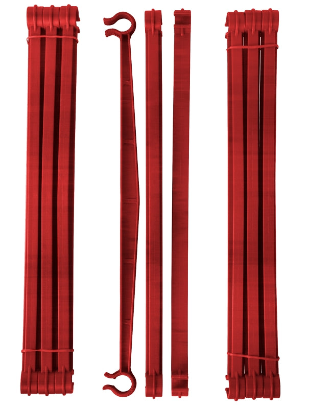 Gardener's Blue Ribbon Ultomato TMC60RD Plant Cage, 5 ft L, Plastic/Steel, Red, Pack of 10