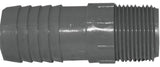 Boshart UPPRA-0705 Pipe Adapter, 3/4 x 1/2 in, MPT x Insert, Polyethylene