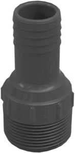 Boshart UPPRA-1210 Pipe Adapter, 1-1/4 x 1 in, MPT x Insert, Polyethylene